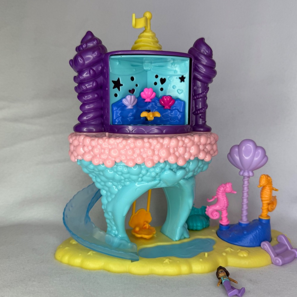 Polly Pocket Rainbow‎ Funland Mermaid Cove with Doll